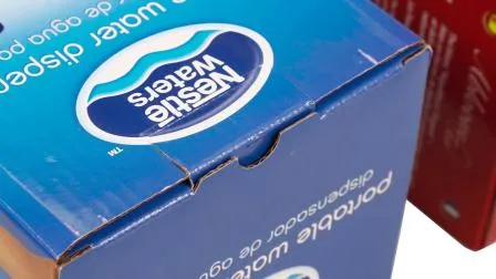 Boîte réutilisée de carton d'emballage de papier de carton ondulé imprimé par logo fait sur commande